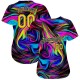 Custom 3D Pattern Design Abstract Colorful Psychedelic Fluid Art Authentic rugby Jersey Custom 3D Pattern Design Abstract Colorful Psychedelic Fluid Art Authentic rugby Jersey