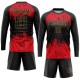 Custom Black Black-Red Sublimation Uniform Jersey Custom Black Black-Red Sublimation Uniform Jersey