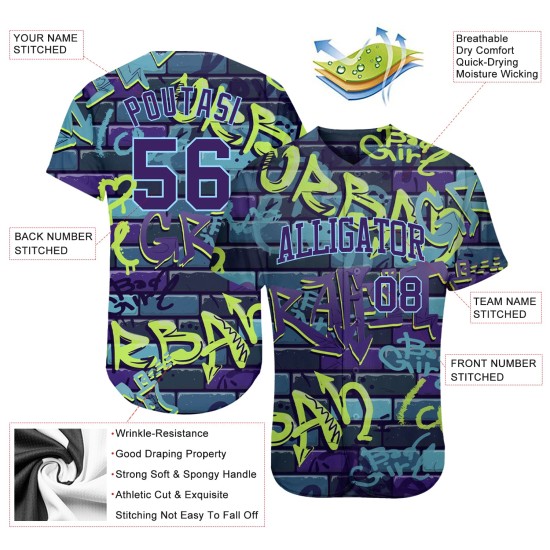 Custom 3D Pattern Design Abstract Graffiti Authentic rugby Jersey Custom 3D Pattern Design Abstract Graffiti Authentic rugby Jersey
