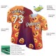 Custom Bay Orange Crimson-Black 3D Halloween Performance T-Shirt Custom Bay Orange Crimson-Black 3D Halloween Performance T-Shirt