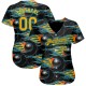 Custom Black Gold-Lakes Blue 3D Pattern Design Bowling Ball With Hotrod Flame Authentic rugby Jersey Custom Black Gold-Lakes Blue 3D Pattern Design Bowling Ball With Hotrod Flame Authentic rugby Jersey