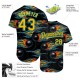 Custom Black Gold-Lakes Blue 3D Pattern Design Bowling Ball With Hotrod Flame Authentic rugby Jersey Custom Black Gold-Lakes Blue 3D Pattern Design Bowling Ball With Hotrod Flame Authentic rugby Jersey