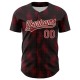 Custom Black Crimson-Cream 3D Pattern Design Halftone Dots Authentic rugby Jersey Custom Black Crimson-Cream 3D Pattern Design Halftone Dots Authentic rugby Jersey
