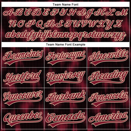 Custom Black Crimson-Cream 3D Pattern Design Halftone Dots Authentic rugby Jersey Custom Black Crimson-Cream 3D Pattern Design Halftone Dots Authentic rugby Jersey