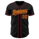 Custom Black Crimson-Gold Authentic rugby Jersey Custom Black Crimson-Gold Authentic rugby Jersey