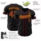 Custom Black Crimson-Gold Authentic rugby Jersey Custom Black Crimson-Gold Authentic rugby Jersey