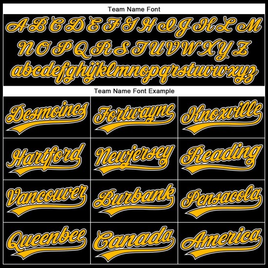 Custom Black Gold-White 3D Pattern Design Curve Solid Authentic rugby Jersey Custom Black Gold-White 3D Pattern Design Curve Solid Authentic rugby Jersey