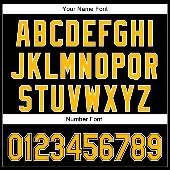 Custom Black Gold-White 3D Pattern Design Curve Solid Authentic rugby Jersey Custom Black Gold-White 3D Pattern Design Curve Solid Authentic rugby Jersey