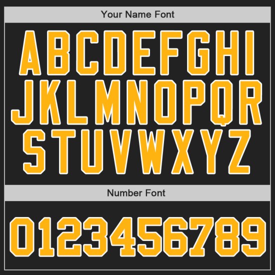 Custom Black Gold-White Authentic Two Tone rugby Jersey Custom Black Gold-White Authentic Two Tone rugby Jersey
