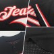 Custom Black Light Blue-Red Mesh Authentic Throwback rugby Jersey Custom Black Light Blue-Red Mesh Authentic Throwback rugby Jersey