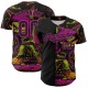 Custom Black Deep Pink 3D Pattern Design Rave Monster Authentic rugby Jersey Custom Black Deep Pink 3D Pattern Design Rave Monster Authentic rugby Jersey