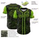 Custom Black Neon Green 3D Pattern Design Abstract Splatter Ink Authentic rugby Jersey Custom Black Neon Green 3D Pattern Design Abstract Splatter Ink Authentic rugby Jersey