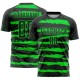 Custom Black Neon Green 3D Pattern Design Abstract Splatter Ink Authentic rugby Jersey Custom Black Neon Green 3D Pattern Design Abstract Splatter Ink Authentic rugby Jersey