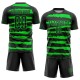 Custom Black Neon Green Sublimation Uniform Jersey Custom Black Neon Green Sublimation Uniform Jersey