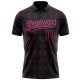 Custom Black Pink 3D Pink Ribbon Breast Cancer Awareness Month Women Health Care Support Performance Polo Shirt Custom Black Pink 3D Pink Ribbon Breast Cancer Awareness Month Women Health Care Support Performance Polo Shirt