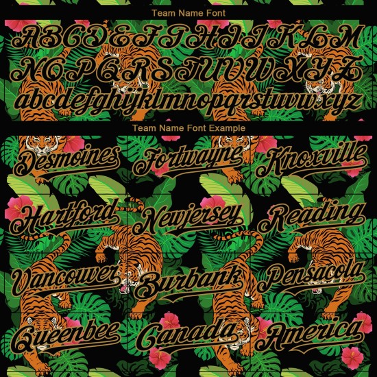 Custom Black Old Gold 3D Pattern Design Hawaii Tropical Tiger Authentic rugby Jersey Custom Black Old Gold 3D Pattern Design Hawaii Tropical Tiger Authentic rugby Jersey