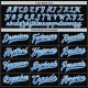Custom Black Powder Blue-White Bomber Full-Snap Varsity Letterman Two Tone Jacket Custom Black Powder Blue-White Bomber Full-Snap Varsity Letterman Two Tone Jacket
