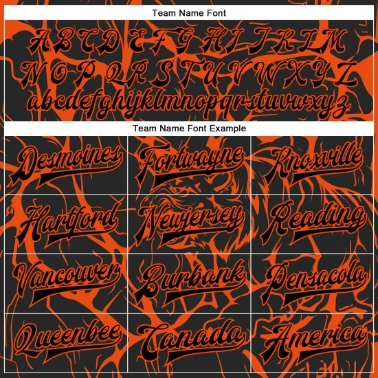 Custom Black Orange Abstract Network And Tiger 3D Pattern Design Bomber Full-Snap Varsity Letterman Jacket Custom Black Orange Abstract Network And Tiger 3D Pattern Design Bomber Full-Snap Varsity Letterman Jacket
