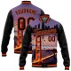 Custom Black Orange The Golden Gate Bridge San Francisco California City Edition 3D Bomber Full-Snap Varsity Letterman Jacket Custom Black Orange The Golden Gate Bridge San Francisco California City Edition 3D Bomber Full-Snap Varsity Letterman Jacket