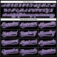Custom Black Purple-White Performance Vapor Golf Polo Shirt Custom Black Purple-White Performance Vapor Golf Polo Shirt