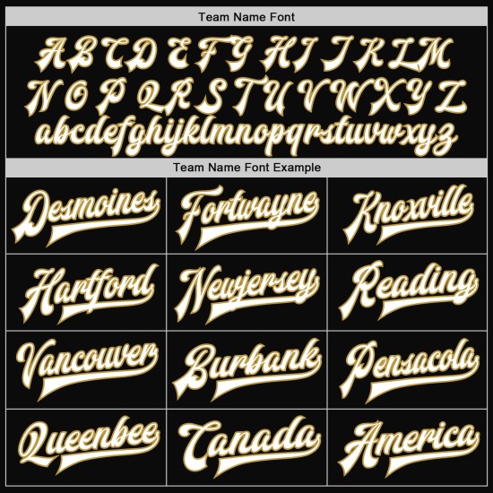Custom Black White Pinstripe Old Gold Bomber Full-Snap Varsity Letterman Jacket Custom Black White Pinstripe Old Gold Bomber Full-Snap Varsity Letterman Jacket