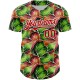 Custom Black Red-White 3D Pattern Design Tropical Plant Authentic rugby Jersey Custom Black Red-White 3D Pattern Design Tropical Plant Authentic rugby Jersey