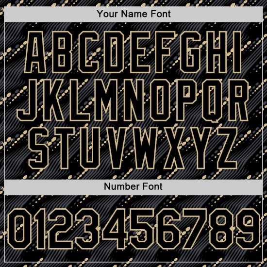 Custom Black Vegas Gold 3D Pattern Design Slant Lines Authentic rugby Jersey Custom Black Vegas Gold 3D Pattern Design Slant Lines Authentic rugby Jersey