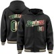 Custom Black Vintage Mexican Flag-Cream Bomber Full-Snap Varsity Letterman Hoodie Jacket Custom Black Vintage Mexican Flag-Cream Bomber Full-Snap Varsity Letterman Hoodie Jacket