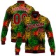 Custom Black Red-White Black History Month 3D Pattern Design Bomber Full-Snap Varsity Letterman Jacket Custom Black Red-White Black History Month 3D Pattern Design Bomber Full-Snap Varsity Letterman Jacket