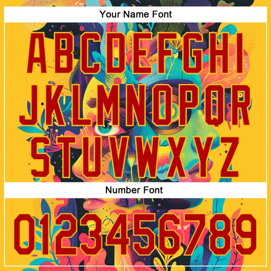 Custom Black Red-Yellow 3D Pattern Design Abstract Painting Authentic rugby Jersey Custom Black Red-Yellow 3D Pattern Design Abstract Painting Authentic rugby Jersey