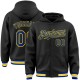 Custom Black Royal-Yellow Bomber Full-Snap Varsity Letterman Hoodie Jacket Custom Black Royal-Yellow Bomber Full-Snap Varsity Letterman Hoodie Jacket
