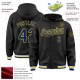 Custom Black Royal-Yellow Bomber Full-Snap Varsity Letterman Hoodie Jacket Custom Black Royal-Yellow Bomber Full-Snap Varsity Letterman Hoodie Jacket