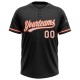 Custom Black White-Orange Two-Button Unisex Jersey Custom Black White-Orange Two-Button Unisex Jersey