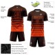 Custom Brown Orange Pinstripe Fade Fashion Sublimation Uniform Jersey Custom Brown Orange Pinstripe Fade Fashion Sublimation Uniform Jersey