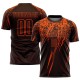 Custom Brown Orange Sublimation Uniform Jersey Custom Brown Orange Sublimation Uniform Jersey