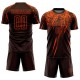Custom Brown Orange Sublimation Uniform Jersey Custom Brown Orange Sublimation Uniform Jersey