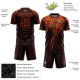 Custom Brown Orange Sublimation Uniform Jersey Custom Brown Orange Sublimation Uniform Jersey