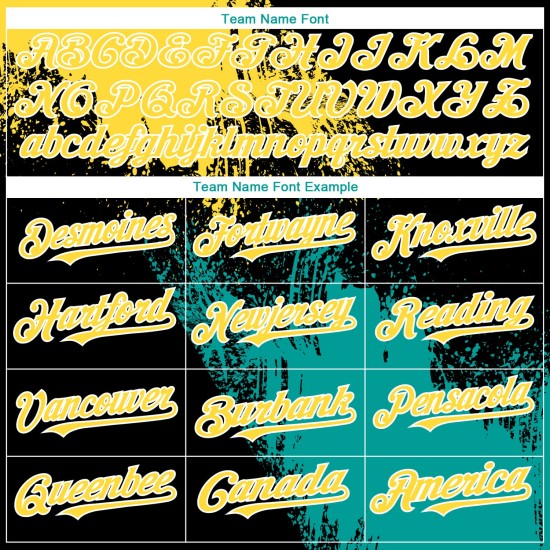 Custom Black Yellow-Teal 3D Pattern Design Abstract Brush Stroke Authentic rugby Jersey Custom Black Yellow-Teal 3D Pattern Design Abstract Brush Stroke Authentic rugby Jersey