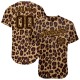 Custom Brown Brown-Old Gold 3D Pattern Design Leopard Authentic rugby Jersey Custom Brown Brown-Old Gold 3D Pattern Design Leopard Authentic rugby Jersey
