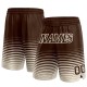 Custom Brown Cream Pinstripe Fade Fashion Authentic Shorts Custom Brown Cream Pinstripe Fade Fashion Authentic Shorts