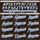 Custom Brown Light Blue-White Bomber Full-Snap Varsity Letterman Jacket Custom Brown Light Blue-White Bomber Full-Snap Varsity Letterman Jacket