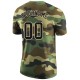 Custom Camo Black-Cream Performance Salute To Service T-Shirt Custom Camo Black-Cream Performance Salute To Service T-Shirt