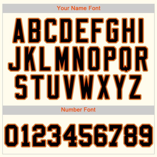Custom Cream Black Orange-Old Gold Authentic rugby Jersey Custom Cream Black Orange-Old Gold Authentic rugby Jersey
