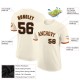 Custom Cream Black-Orange Performance T-Shirt Custom Cream Black-Orange Performance T-Shirt