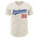 Custom Cream Red-Royal Authentic rugby Jersey Custom Cream Red-Royal Authentic rugby Jersey