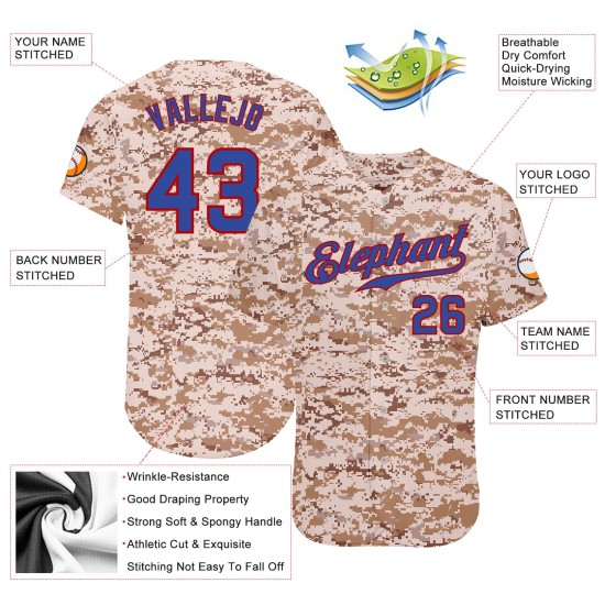 Custom Camo Royal-Red Authentic Salute To Service rugby Jersey Custom Camo Royal-Red Authentic Salute To Service rugby Jersey