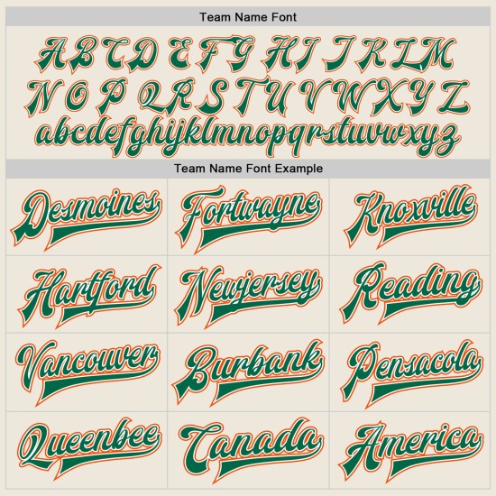 Custom Cream Kelly Green-Orange Bomber Full-Snap Varsity Letterman Two Tone Jacket Custom Cream Kelly Green-Orange Bomber Full-Snap Varsity Letterman Two Tone Jacket