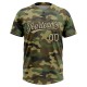 Custom Camo Vegas Gold-Black Salute To Service Two-Button Unisex Jersey Custom Camo Vegas Gold-Black Salute To Service Two-Button Unisex Jersey
