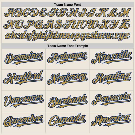 Custom Cream Royal Pinstripe Old Gold Two-Button Unisex Jersey Custom Cream Royal Pinstripe Old Gold Two-Button Unisex Jersey