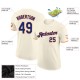 Custom Cream Royal-Orange Performance T-Shirt Custom Cream Royal-Orange Performance T-Shirt